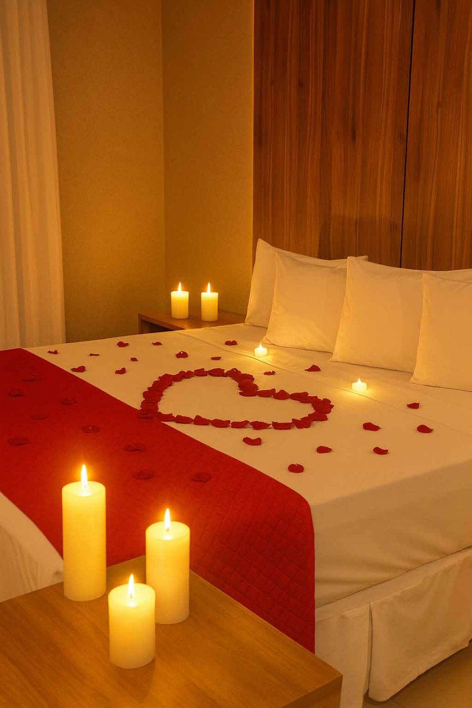 Quarto com decoração romântica